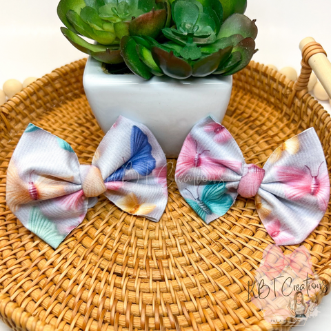 Embroidered Butterfly Piggies
