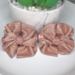 Rose Gold Messy Shimmer Piggies on Clips