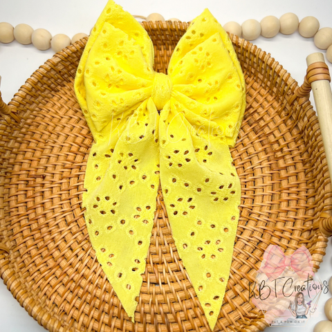 Yellow Eyelet Brielle Sailor