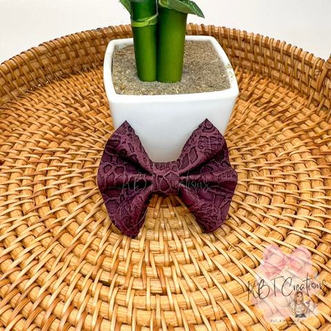 Burgundy Embossed Keira Mini