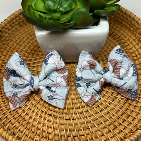 Patriotic Mouse Piggies on Clips