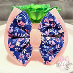 Navy Floral Stacked Biggie