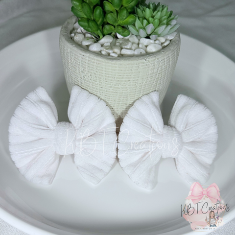 White Corduroy Piggies