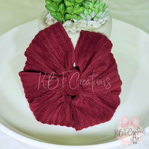 Burgundy Corduroy Messy Biggie