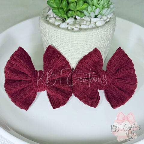 Burgundy Corduroy Piggies