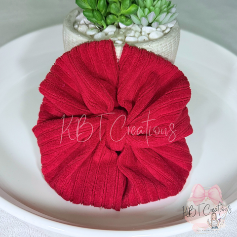 Red Corduroy Messy Biggie