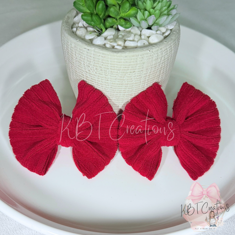 Red Corduroy Piggies