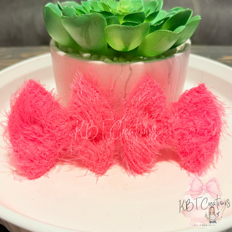 Neon Pink Furry Piggies