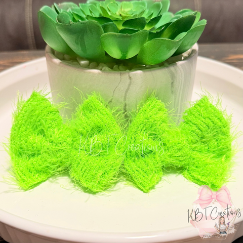 Neon Green Furry Piggies