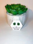 Green Apple Resin Stud